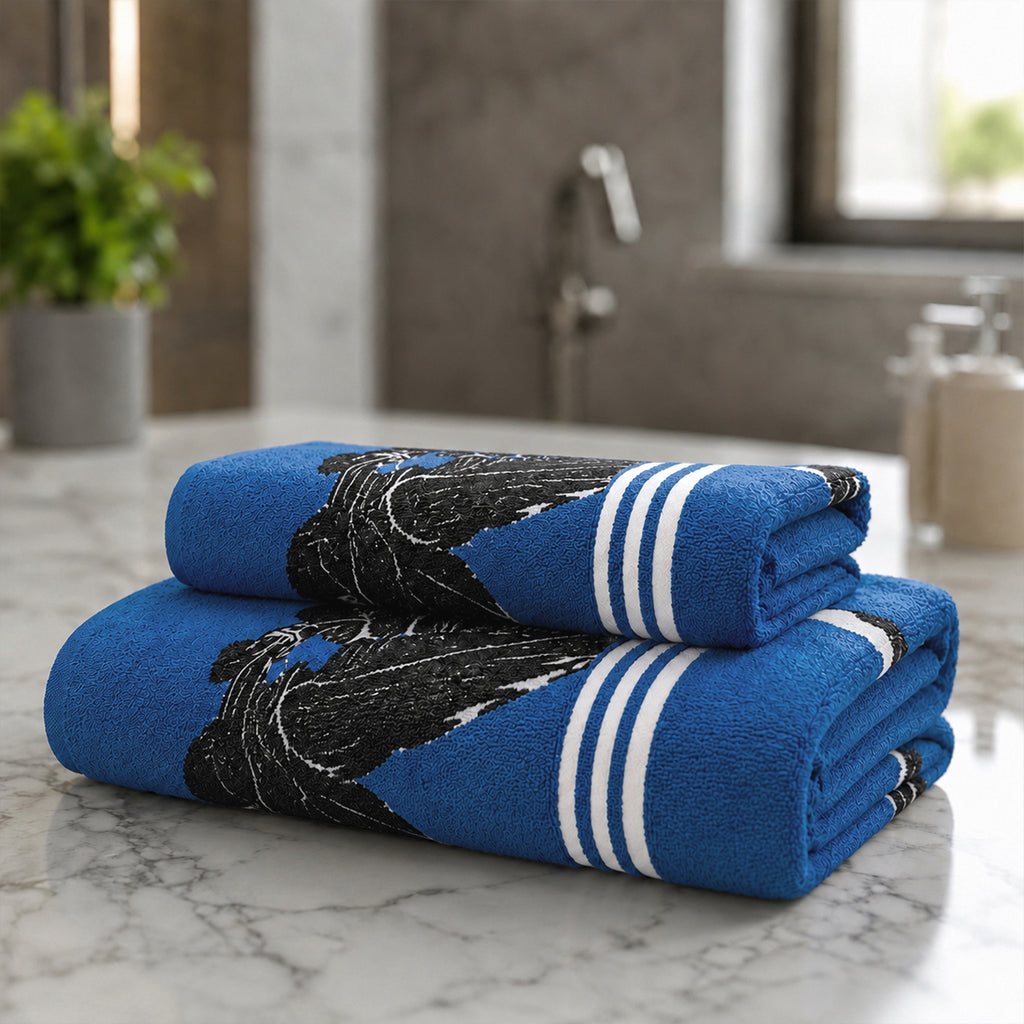 Kids 350 GSM Cotton Bath Towel | Cricket Batsman Print