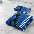 Kids 350 GSM Cotton Bath Towel | Cricket Batsman Print