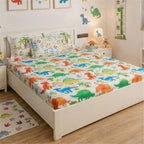 Dinky Dinosaur Flat Sheet Set