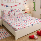 Hearts Fitted Sheet Set