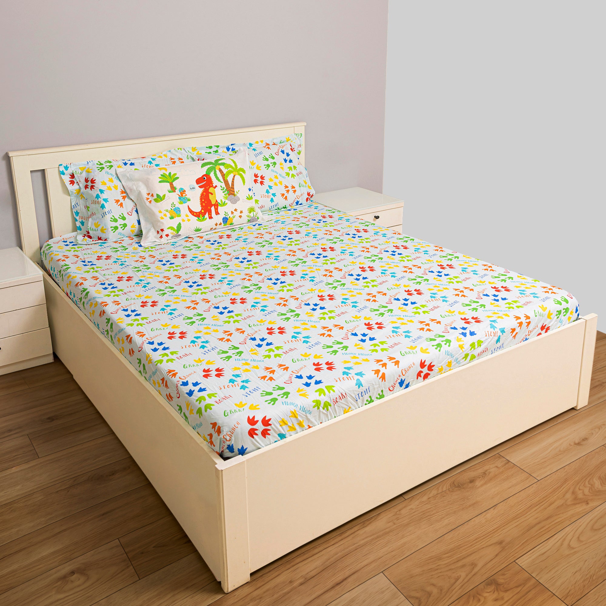 Dinky Dinosaur Fitted Sheet Set