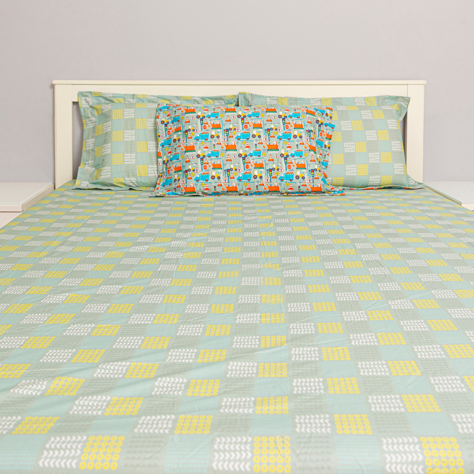 Big Diggers Fitted Sheet Set