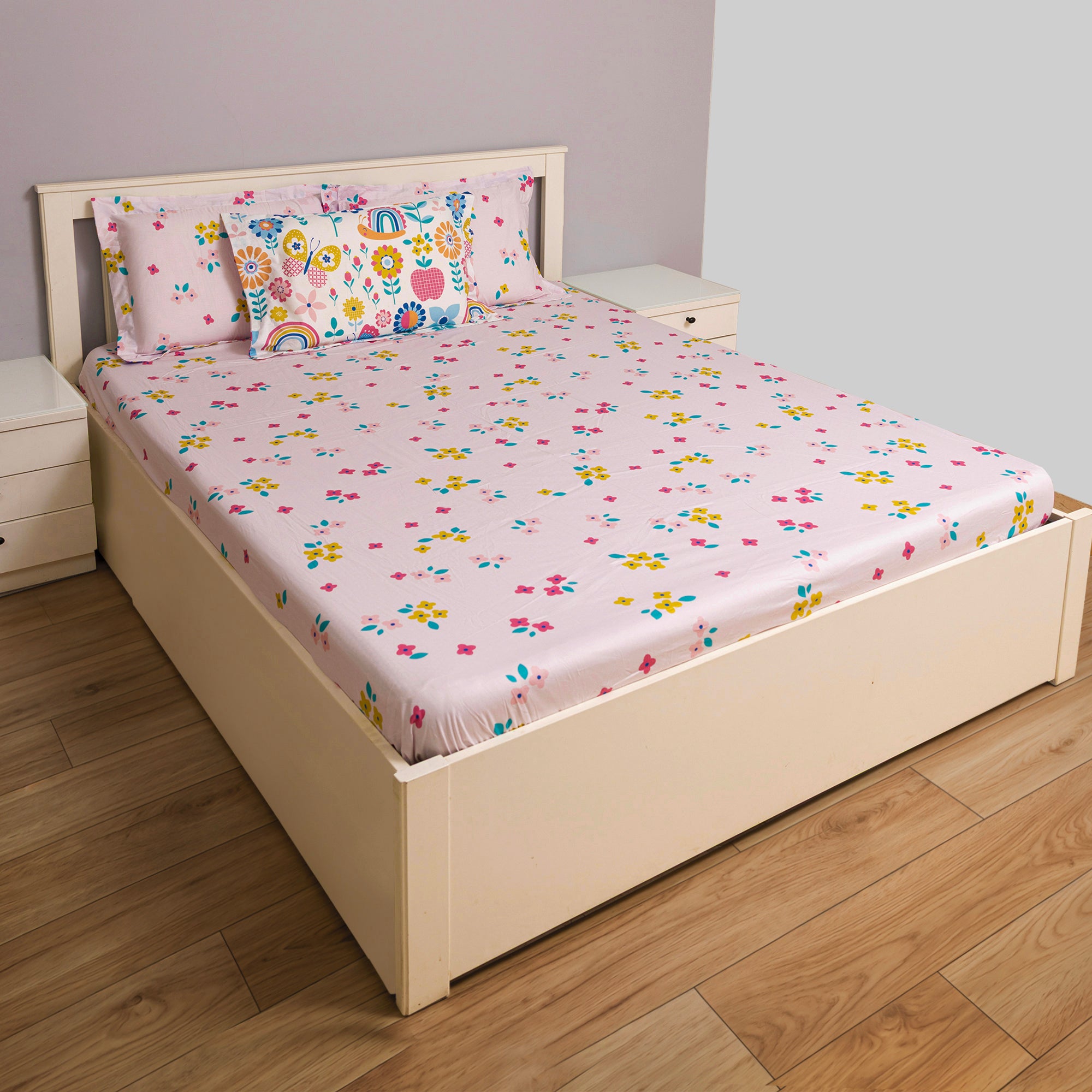 Flower Garden Fitted Sheet Set