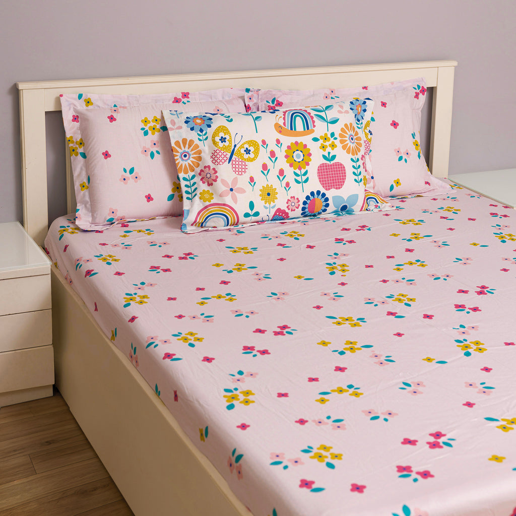 Flower Garden Fitted Sheet Set