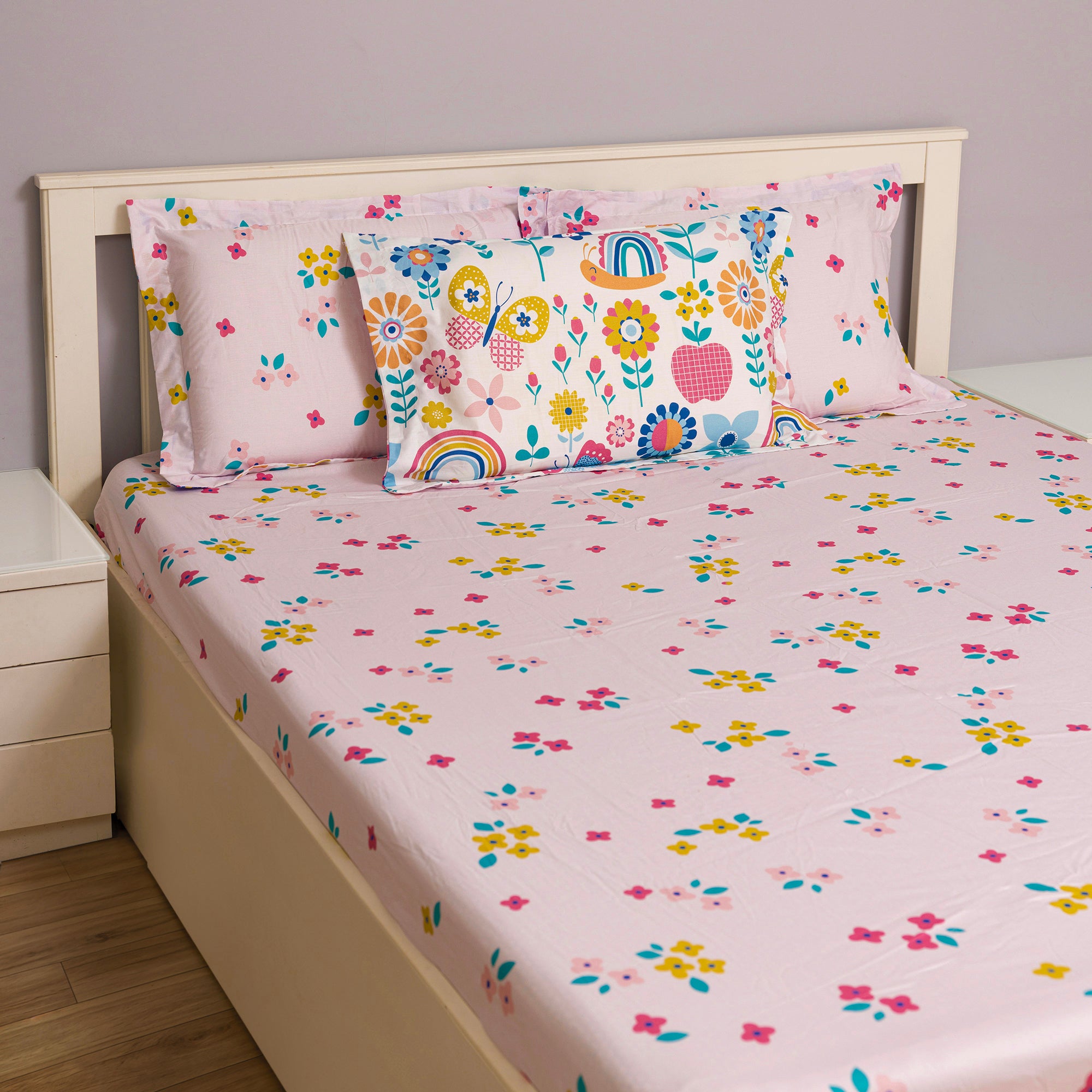 Flower Garden Fitted Sheet Set