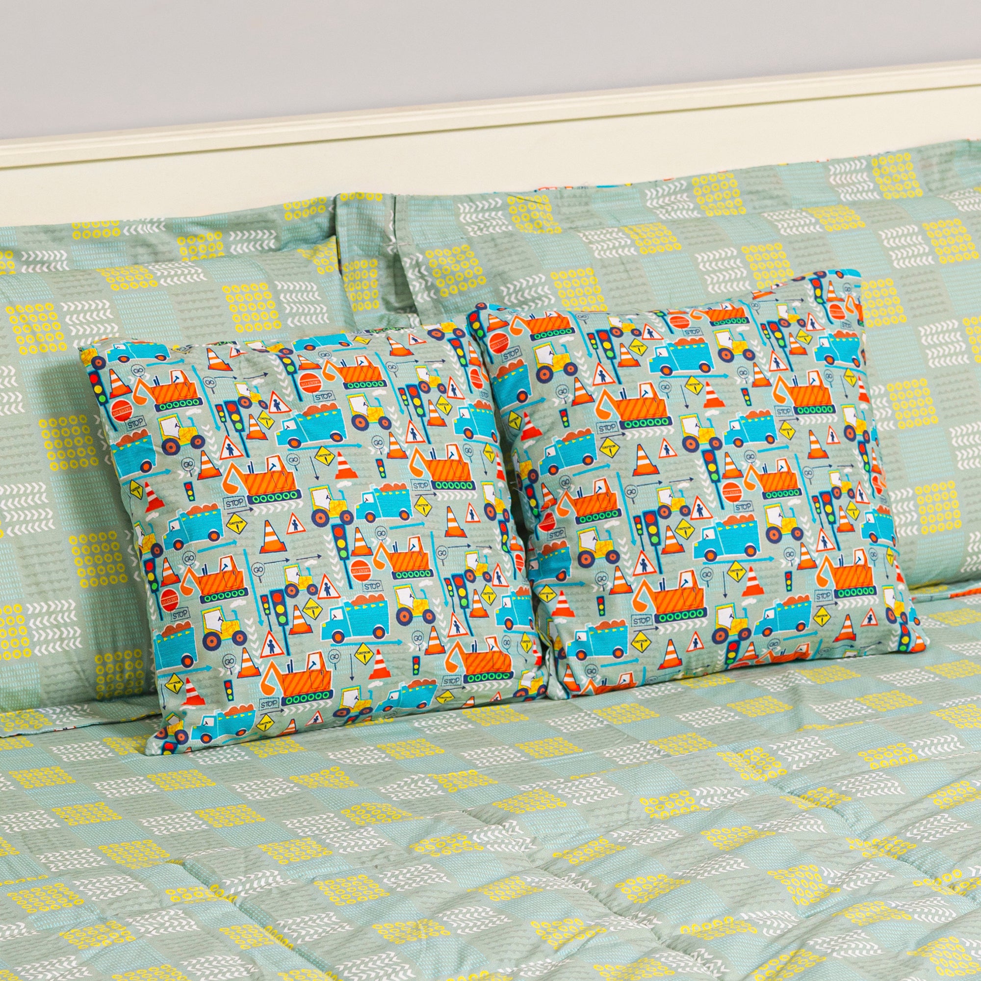 Big Diggers Cushion Covers