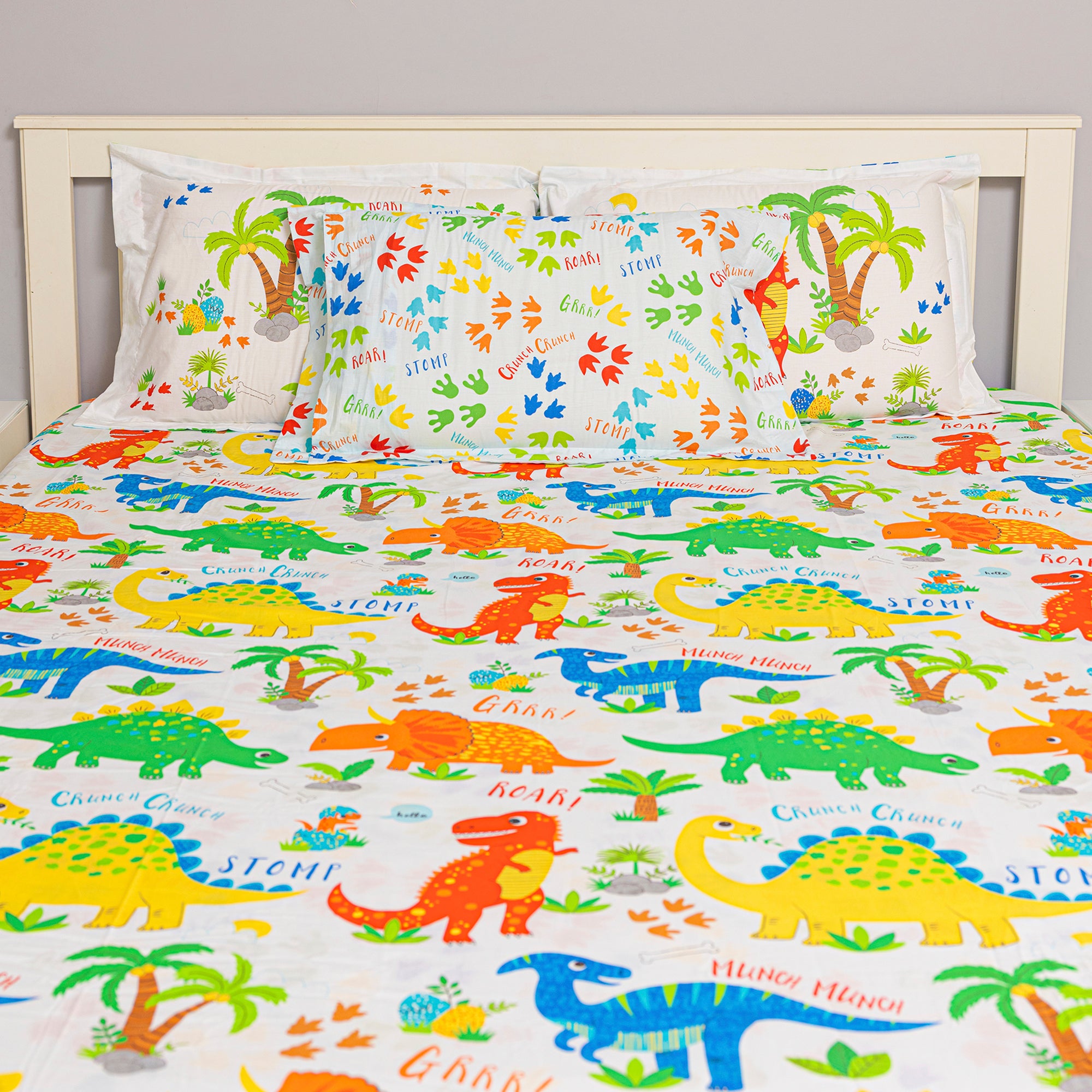 Dinky Dinosaur Flat Sheet Set