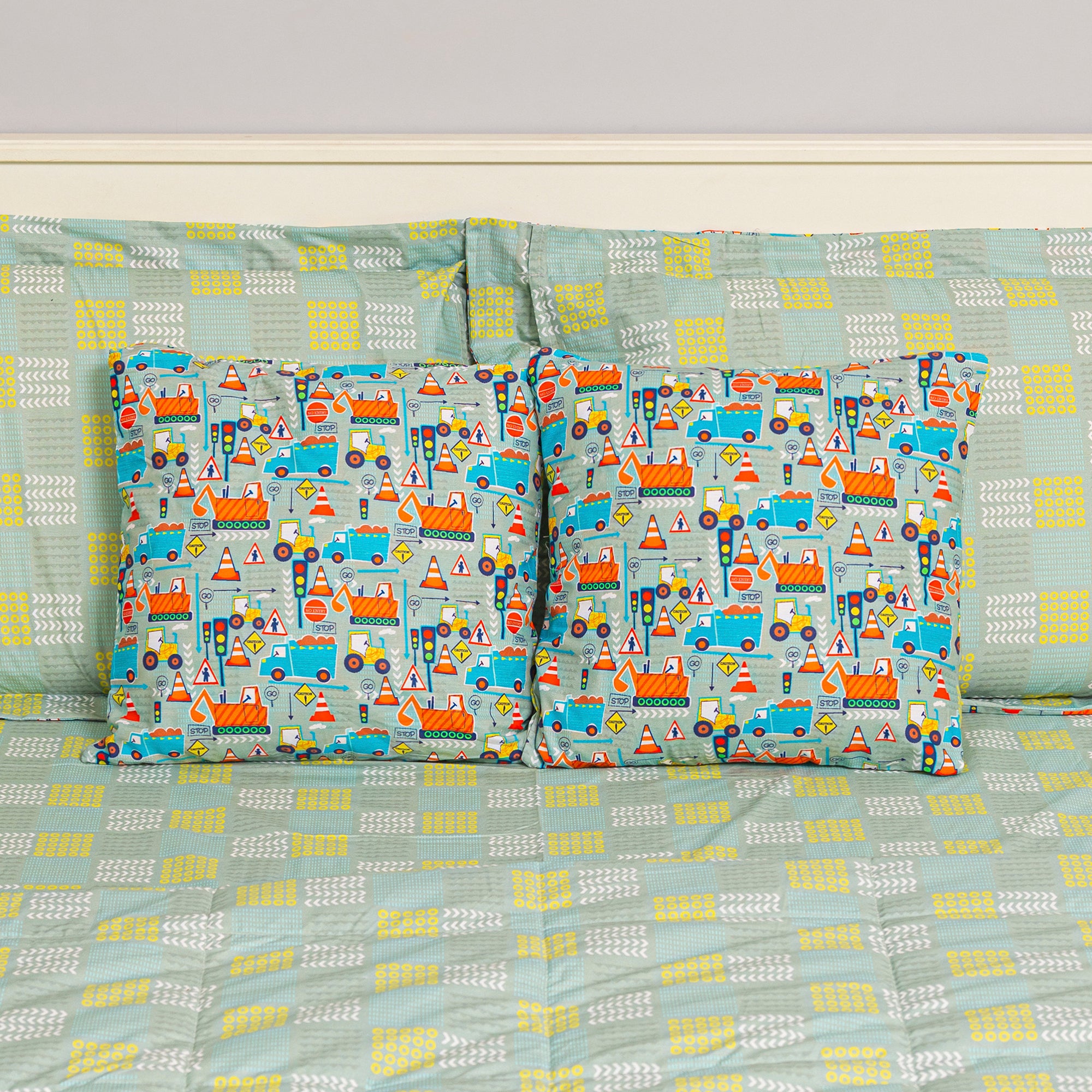 Big Diggers Cushion Covers