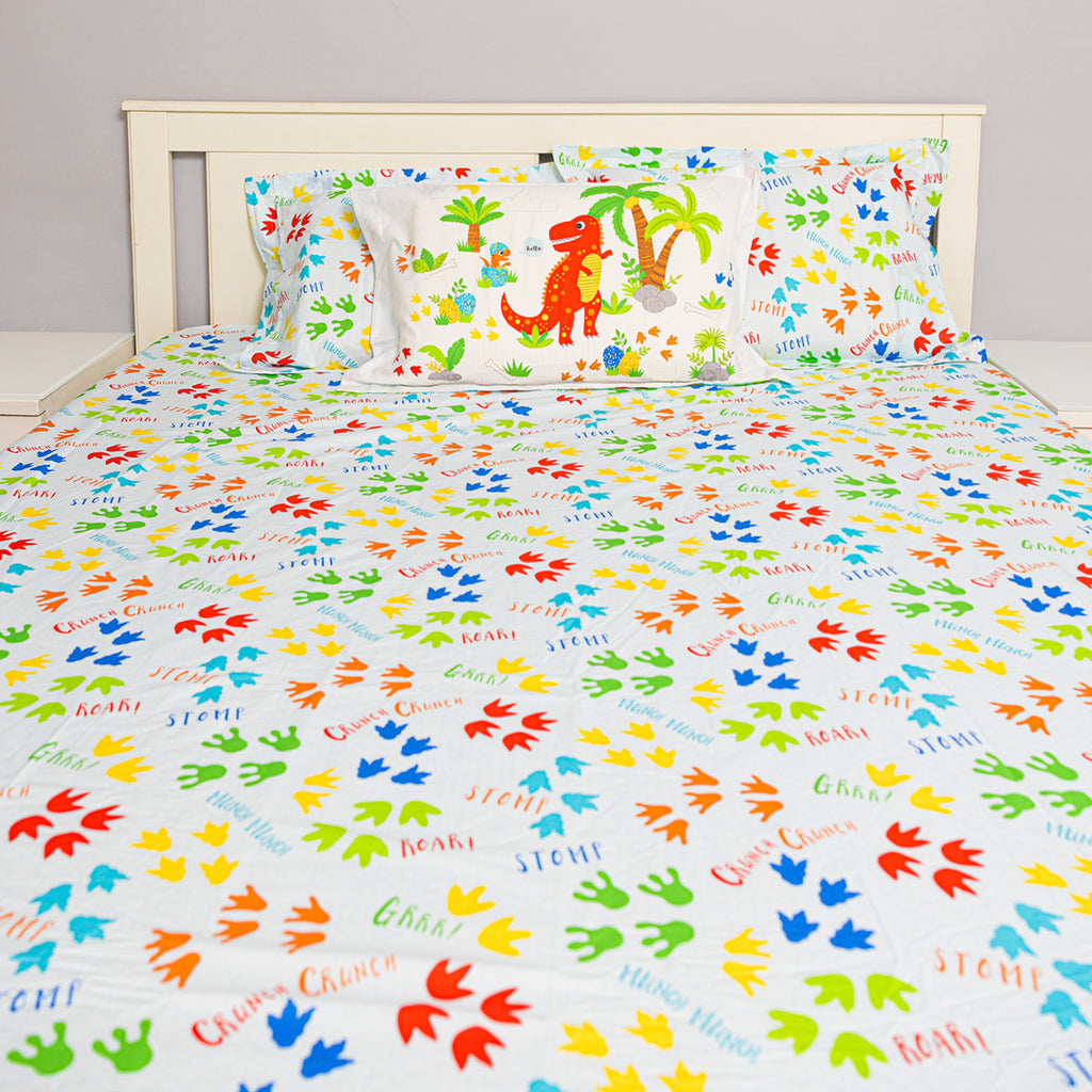 Dinky Dinosaur Fitted Sheet Set