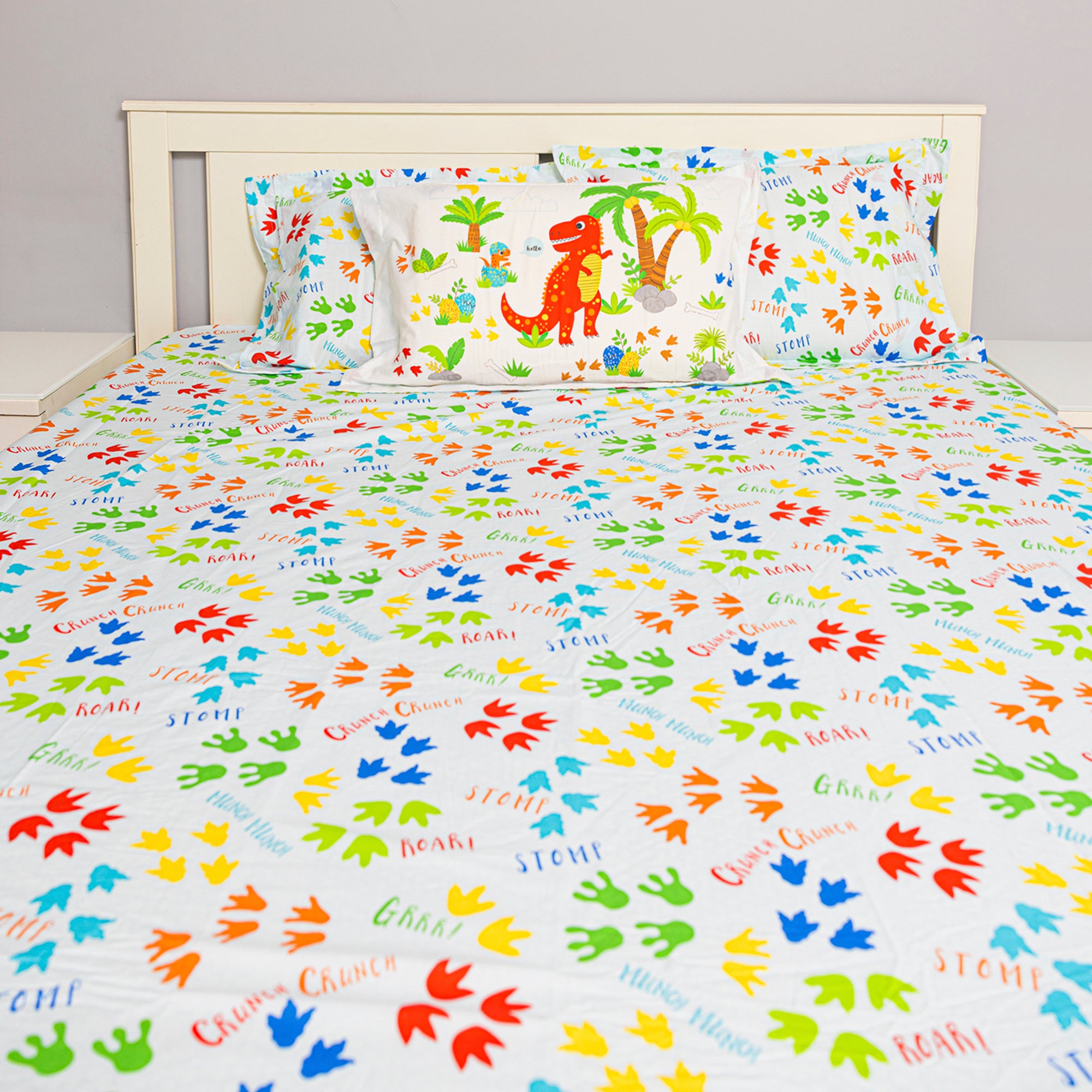 Dinky Dinosaur Fitted Sheet Set