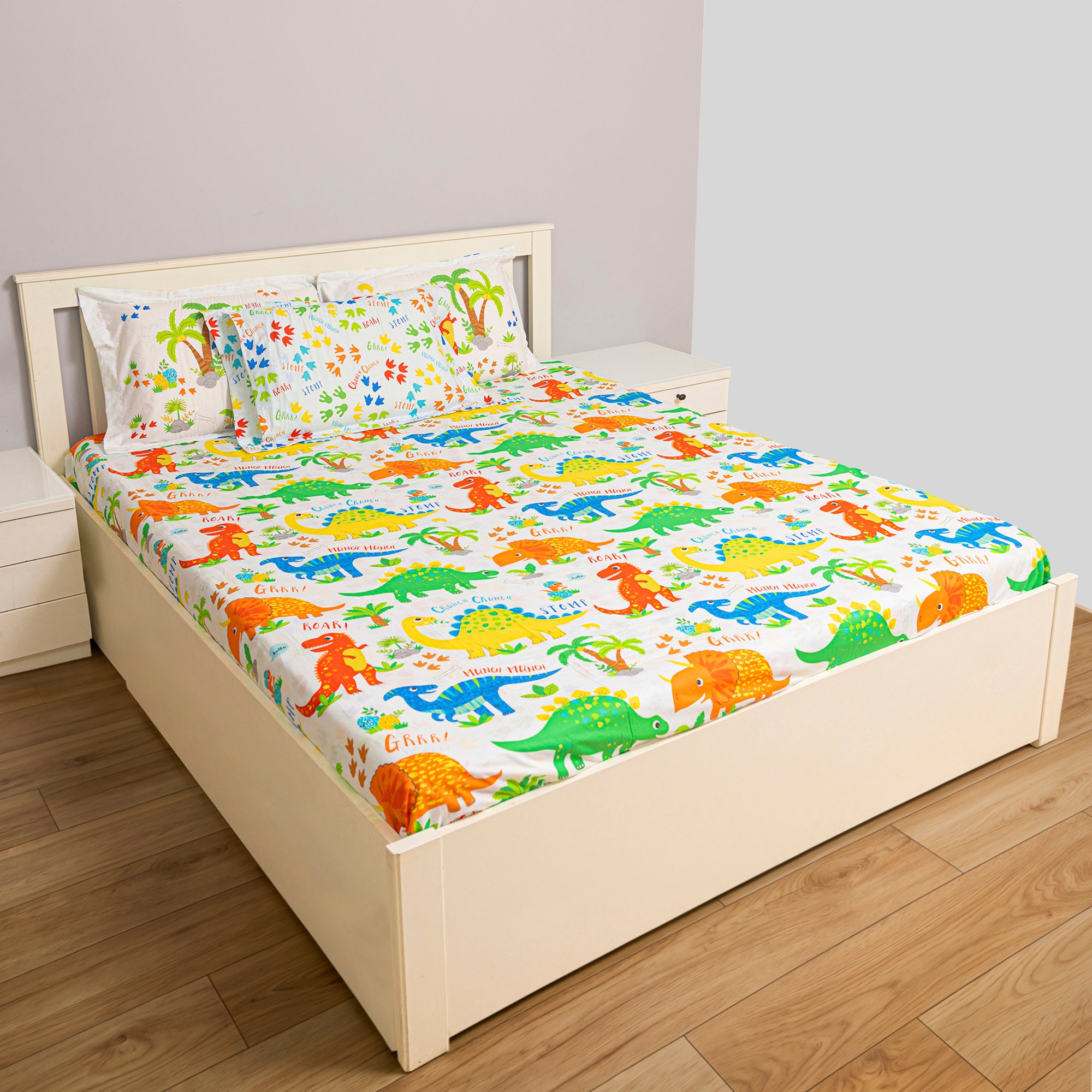 Dinky Dinosaur Flat Sheet Set