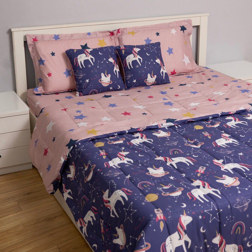 Space Unicorn Comforter Set