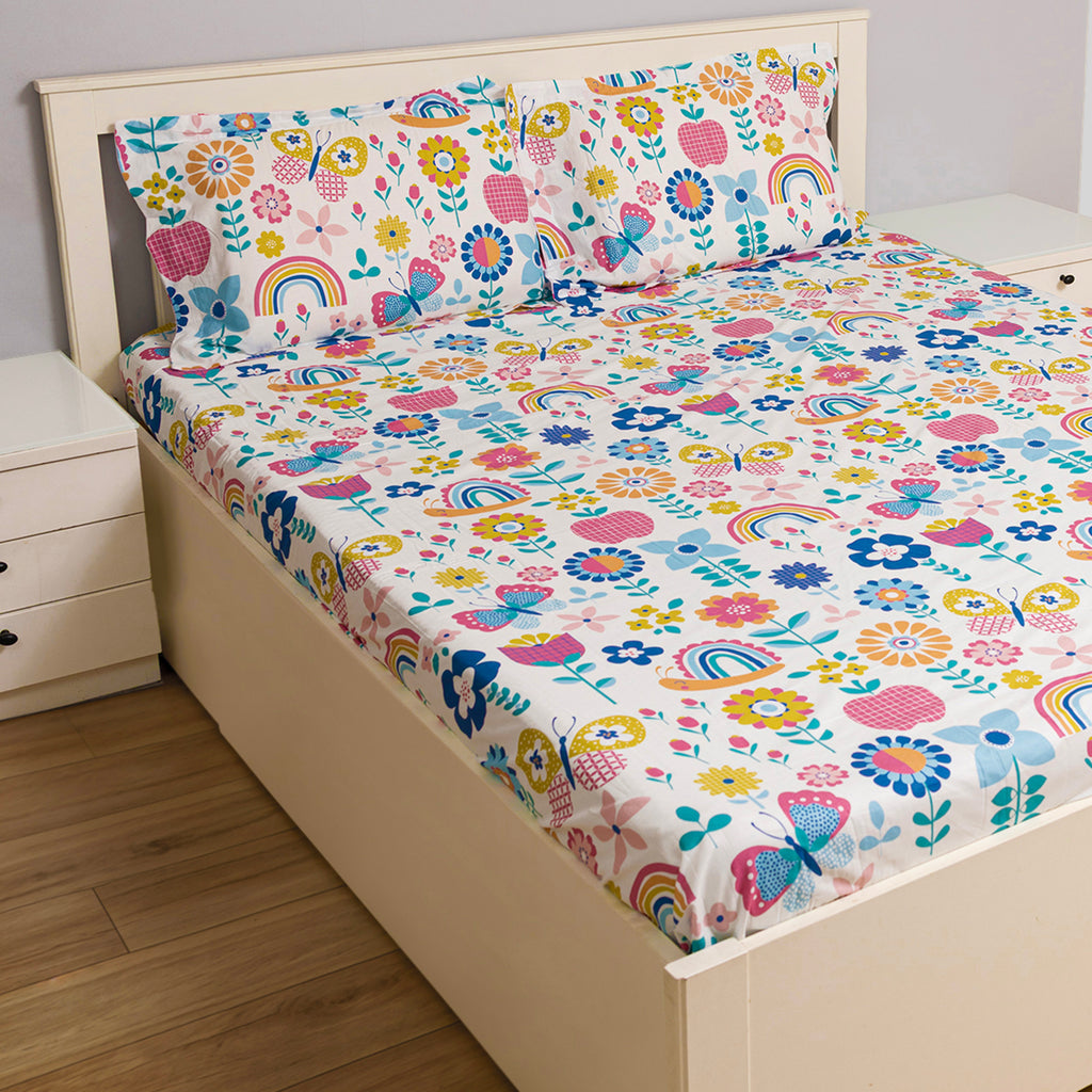 Flower Garden Flat Sheet Set