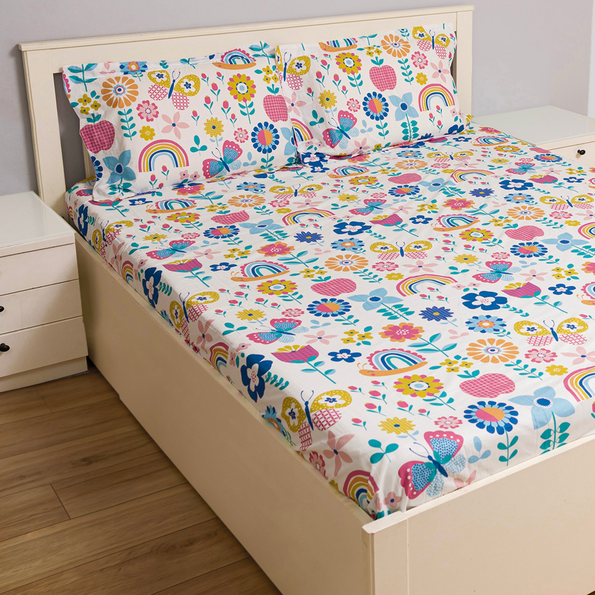 Flower Garden Flat Sheet Set