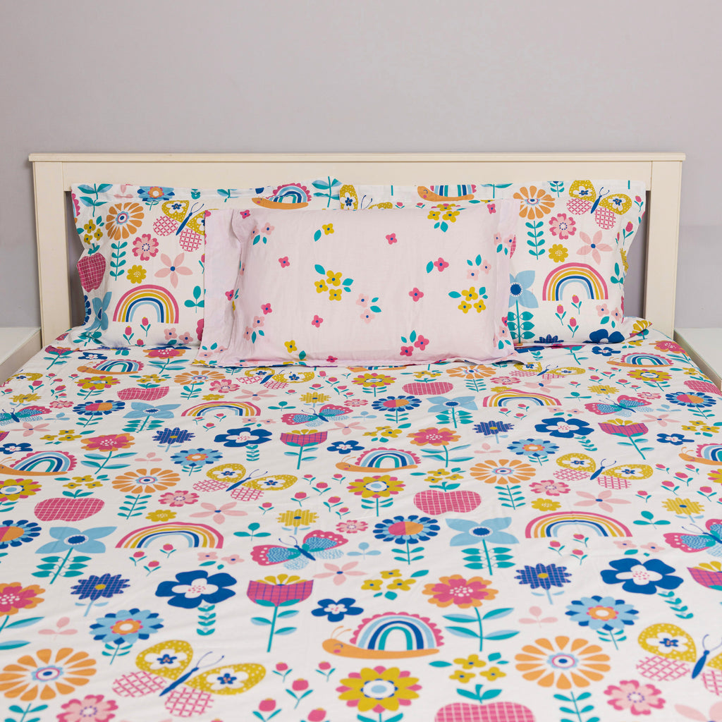 Flower Garden Flat Sheet Set
