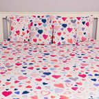 Hearts Flat Sheet Set
