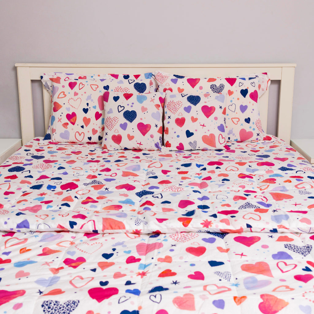 Hearts Comforter Set