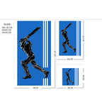 Kids 350 GSM Cotton Bath, Hand & Face Towel Set | Cricket Batsman Print