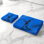 Kids 350 GSM Cotton Face Towel | Cricket Bowler Print