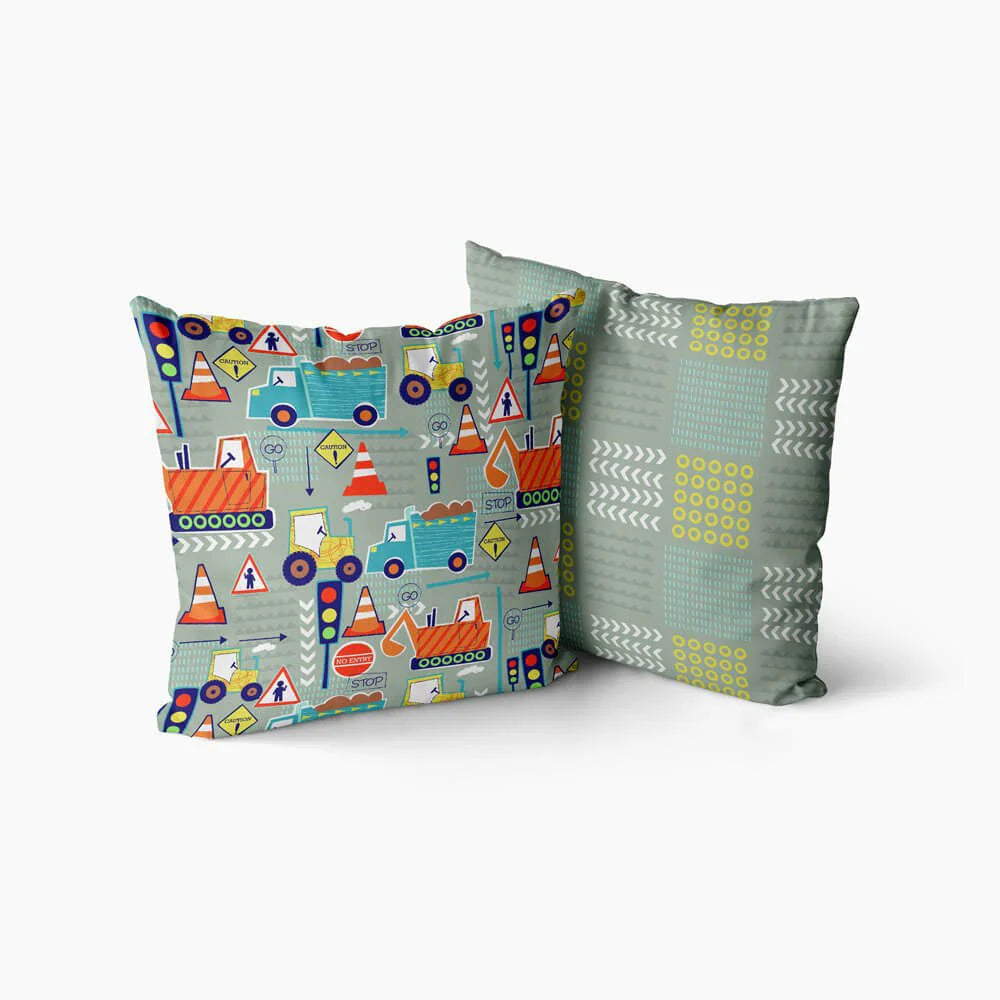Big Diggers Cushion Covers