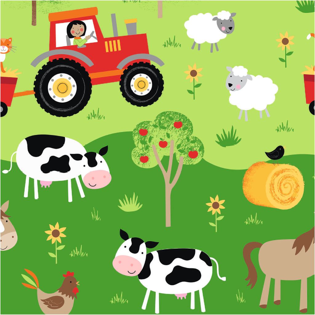 Farm Friends Flat Sheet Set
