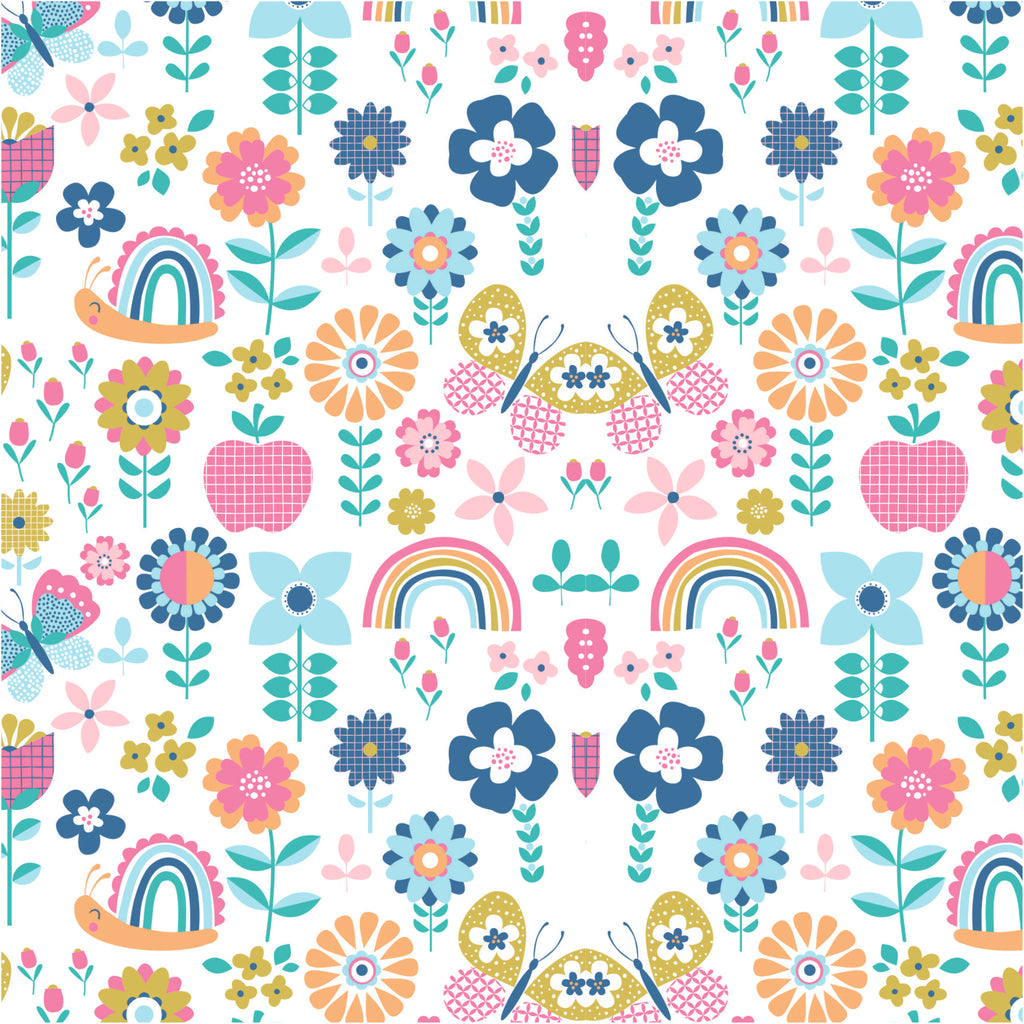 Flower Garden Flat Sheet Set