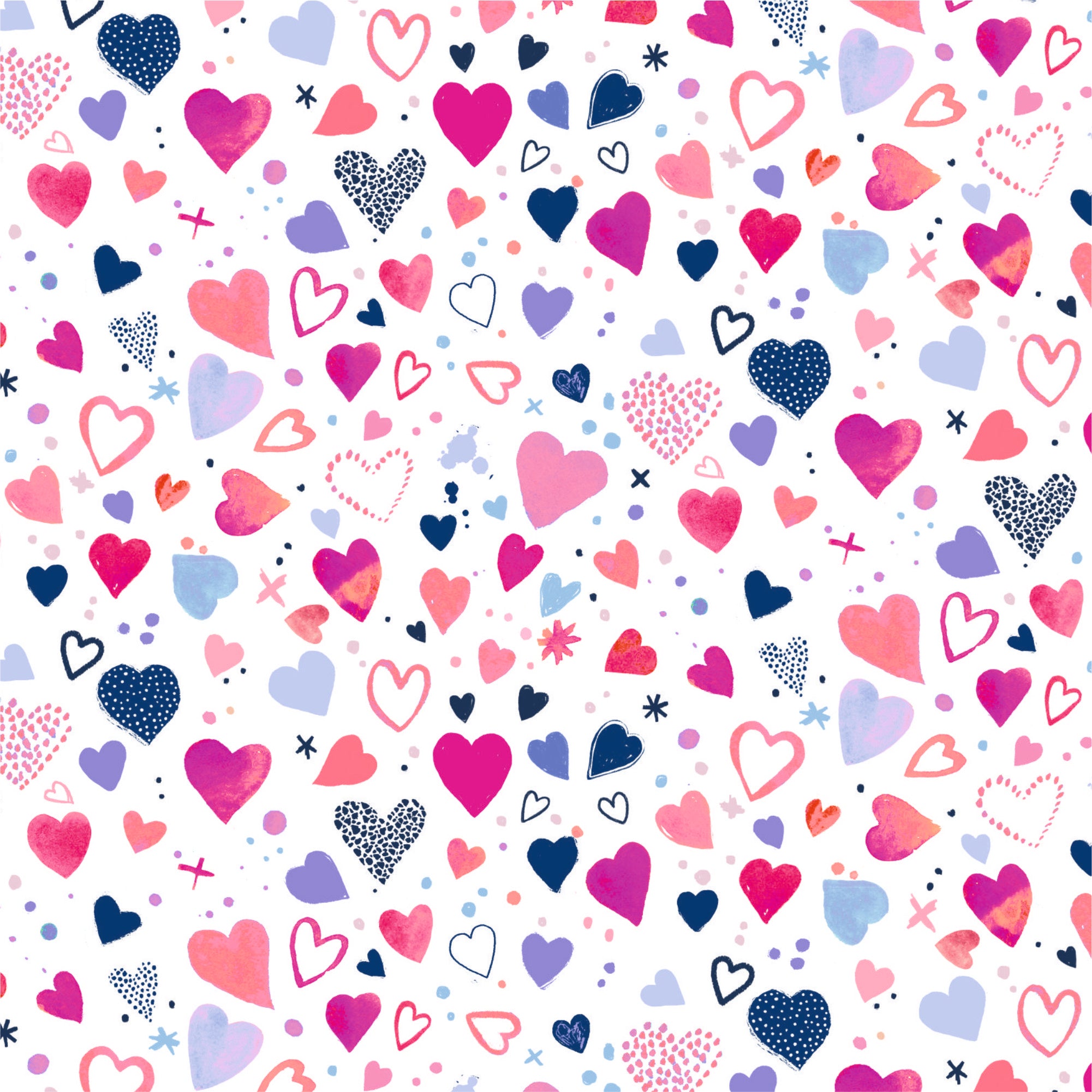 Hearts Fitted Sheet Set