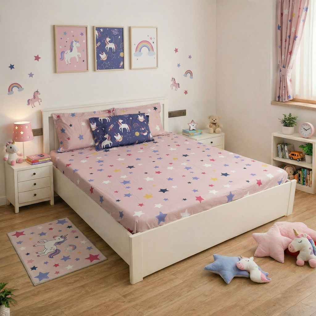 Space Unicorn Fitted Sheet Set