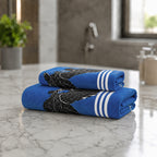 Kids 350 GSM Cotton Face Towel | Cricket Batsman Print