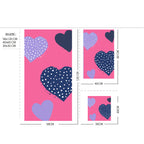 Kids 350 GSM Cotton Face Towel | Hearts Print