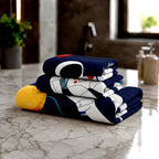 Kids 350 GSM Cotton Face Towel | Space Explore Print